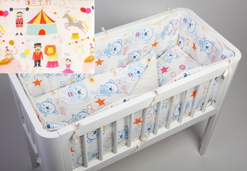 Бортик-охранка для кроватки 300 см TROLL Circus 3 side Bumper for cot