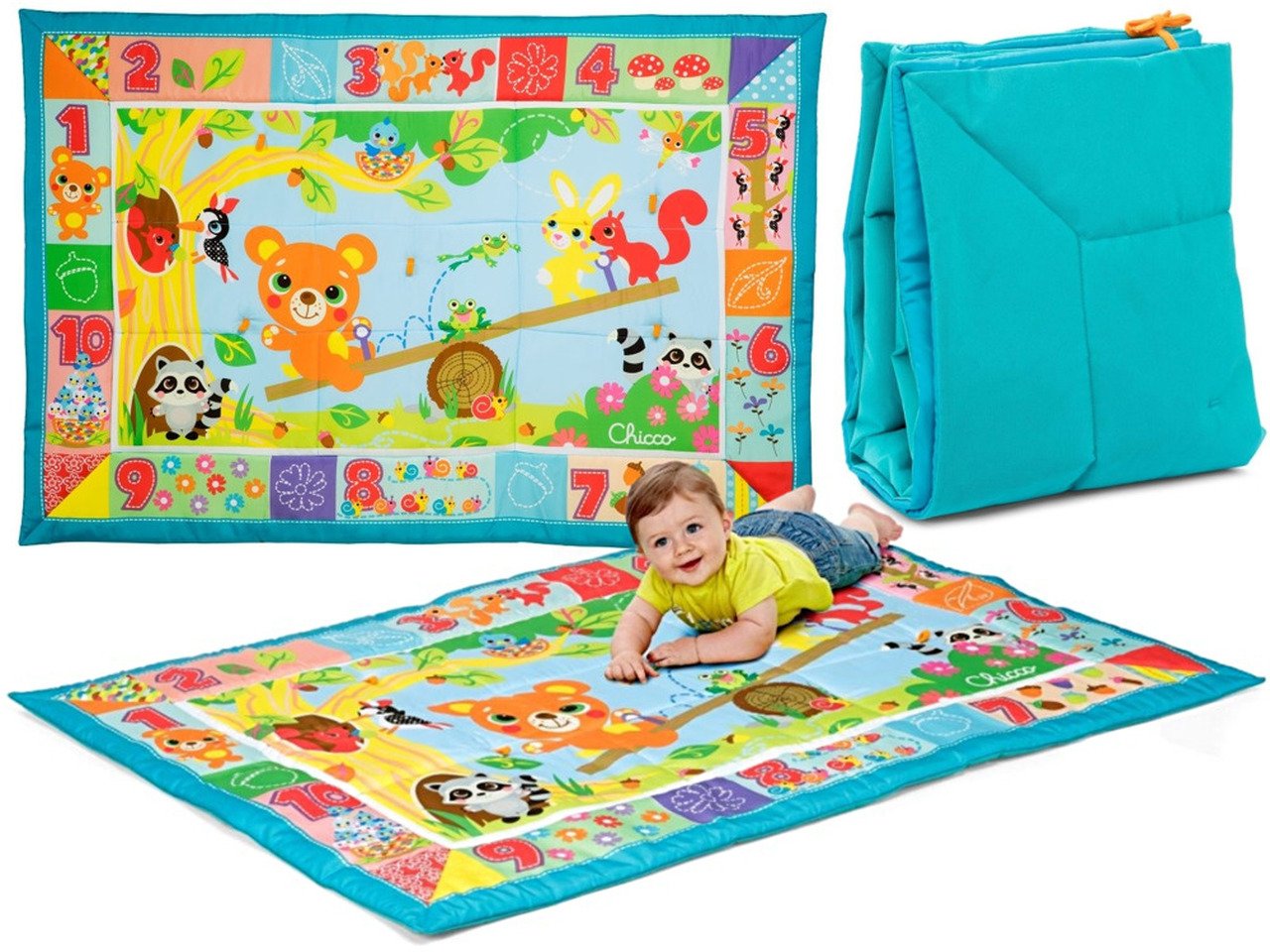 Aktivitātes paklājs Chicco Forest Animals XXL Play Mat