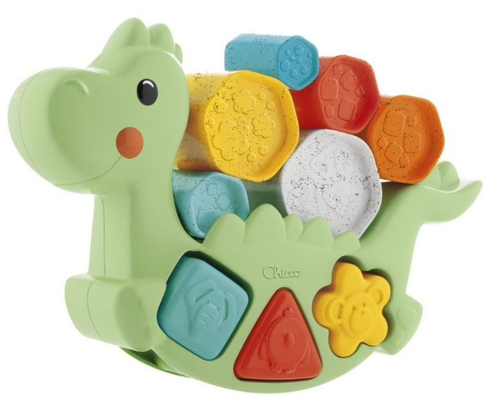 Attīstošā rotaļlieta-sortieris Balansējošs dinozaurs 2in1 Chicco Eco+ Dino