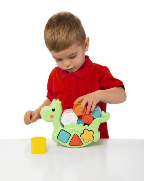 Attīstošā rotaļlieta-sortieris Balansējošs dinozaurs 2in1 Chicco Eco+ Dino