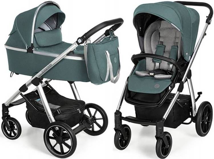 Baby Design Bueno 205 Green Bērnu rati 2in1