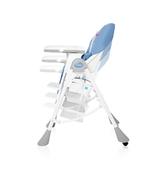 Baby Design PEPE 05 Turguoise Стульчик для кормления с велюровым вкладышем