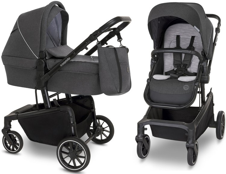 Baby Design Zoy Bērnu ratiņi 2in1 Graphite