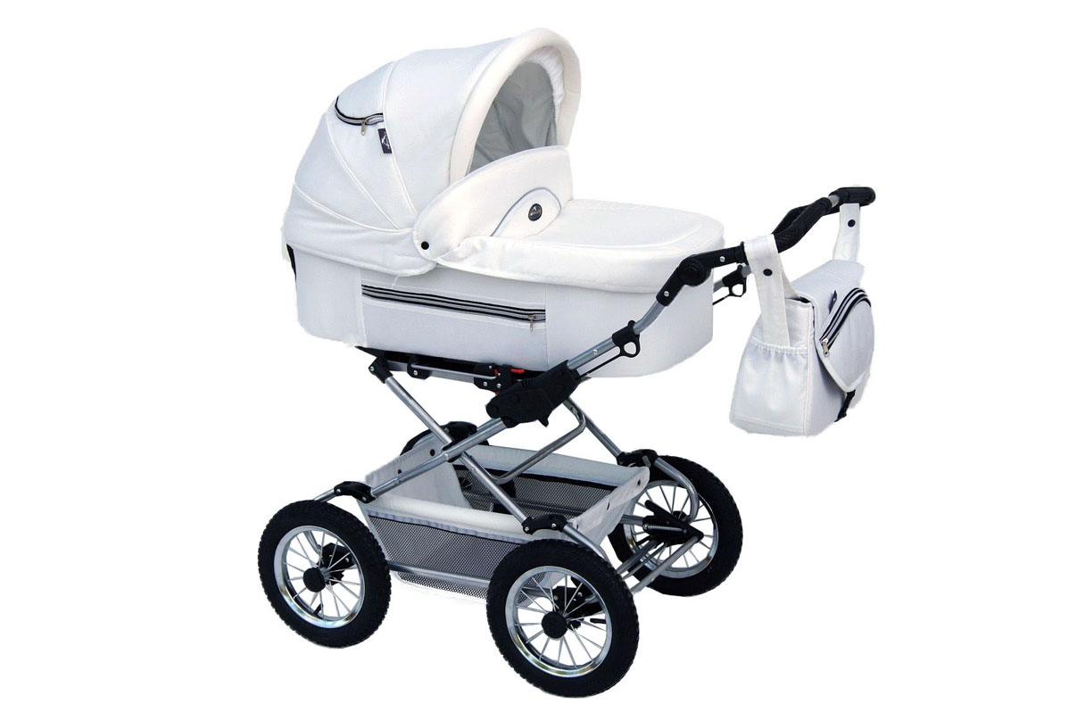 Baby Fashion Fanari 101 White Bērnu rati 3in1