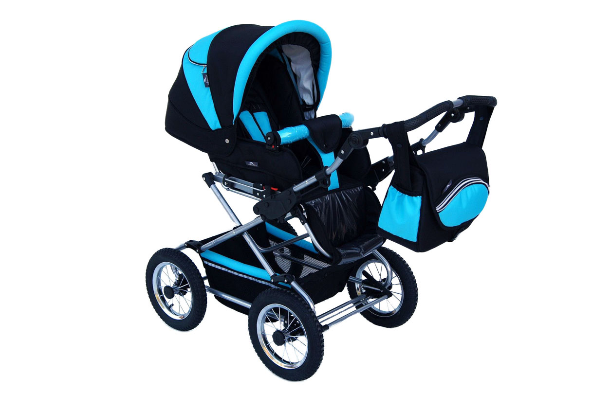 Baby Fashion Fanari 105 Turkus Bērnu rati 3in1