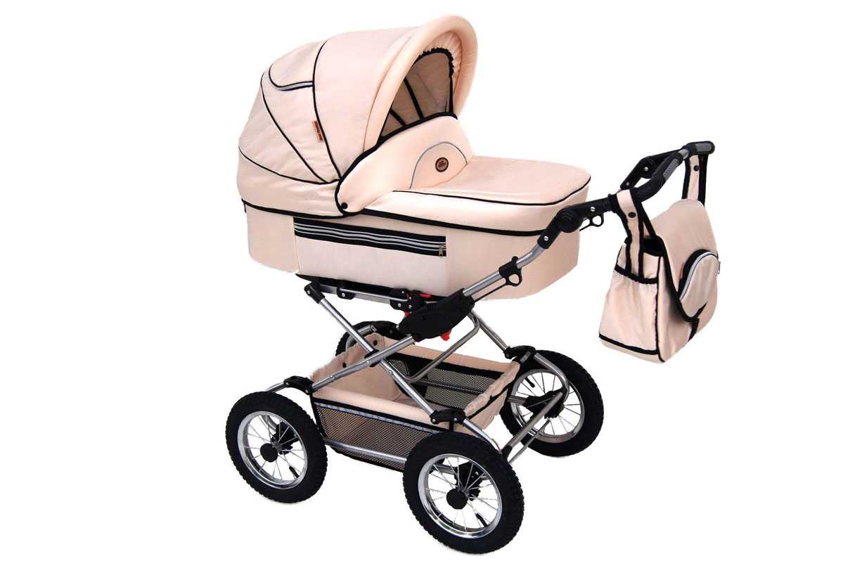 Baby Fashion Fanari 120 Beige Детская коляска 3 в 1