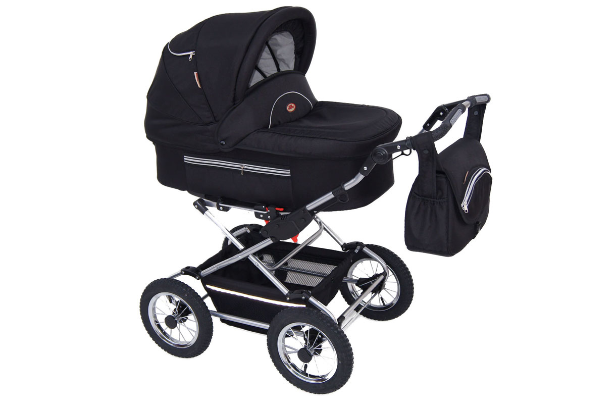 Baby Fashion Fanari 123 Black Bērnu rati 2in1