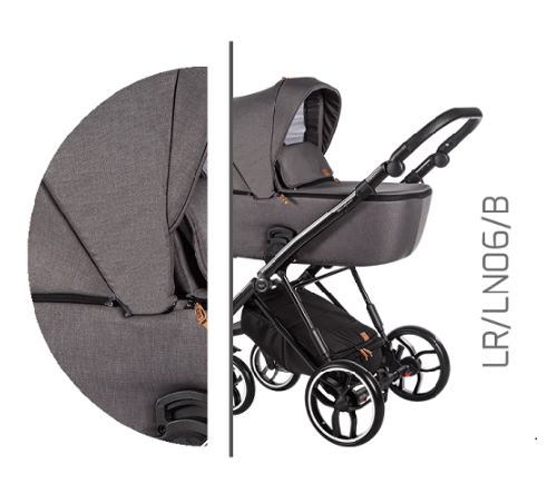 Baby Merc La Rosa LRL/LN06/B Детская коляска 3 в 1