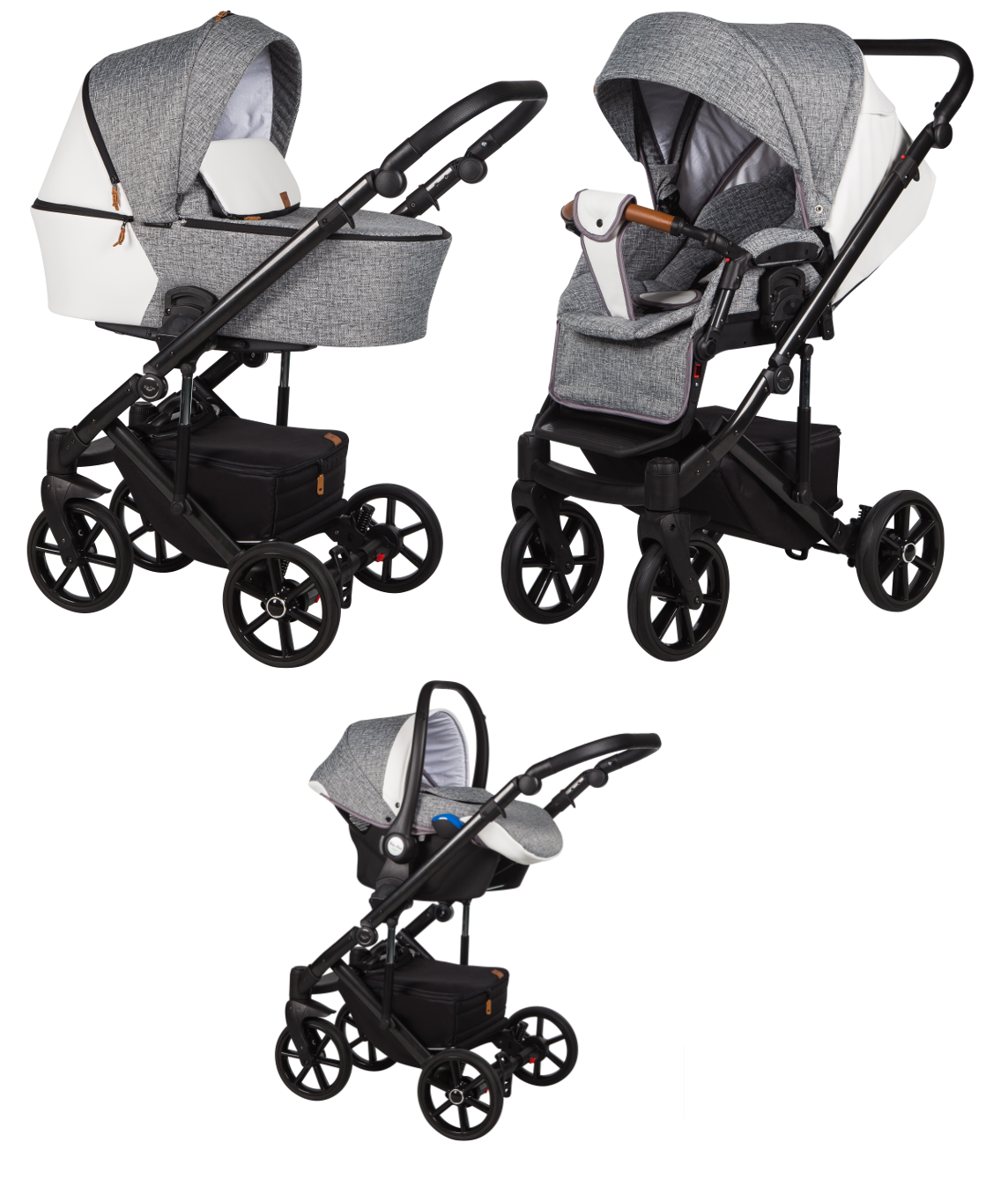 Baby Merc Mango M/M196/B Bērnu rati 3in1