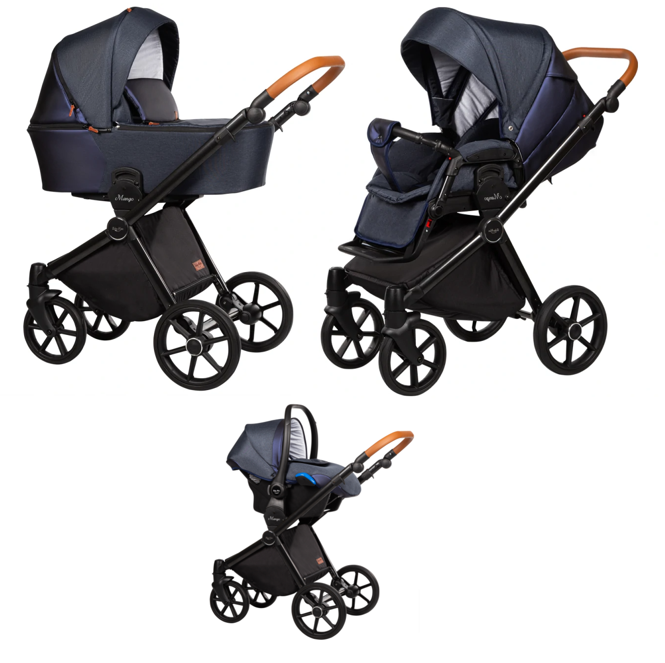 Baby Merc Mango M/MO01/B Детская коляска 3 в 1