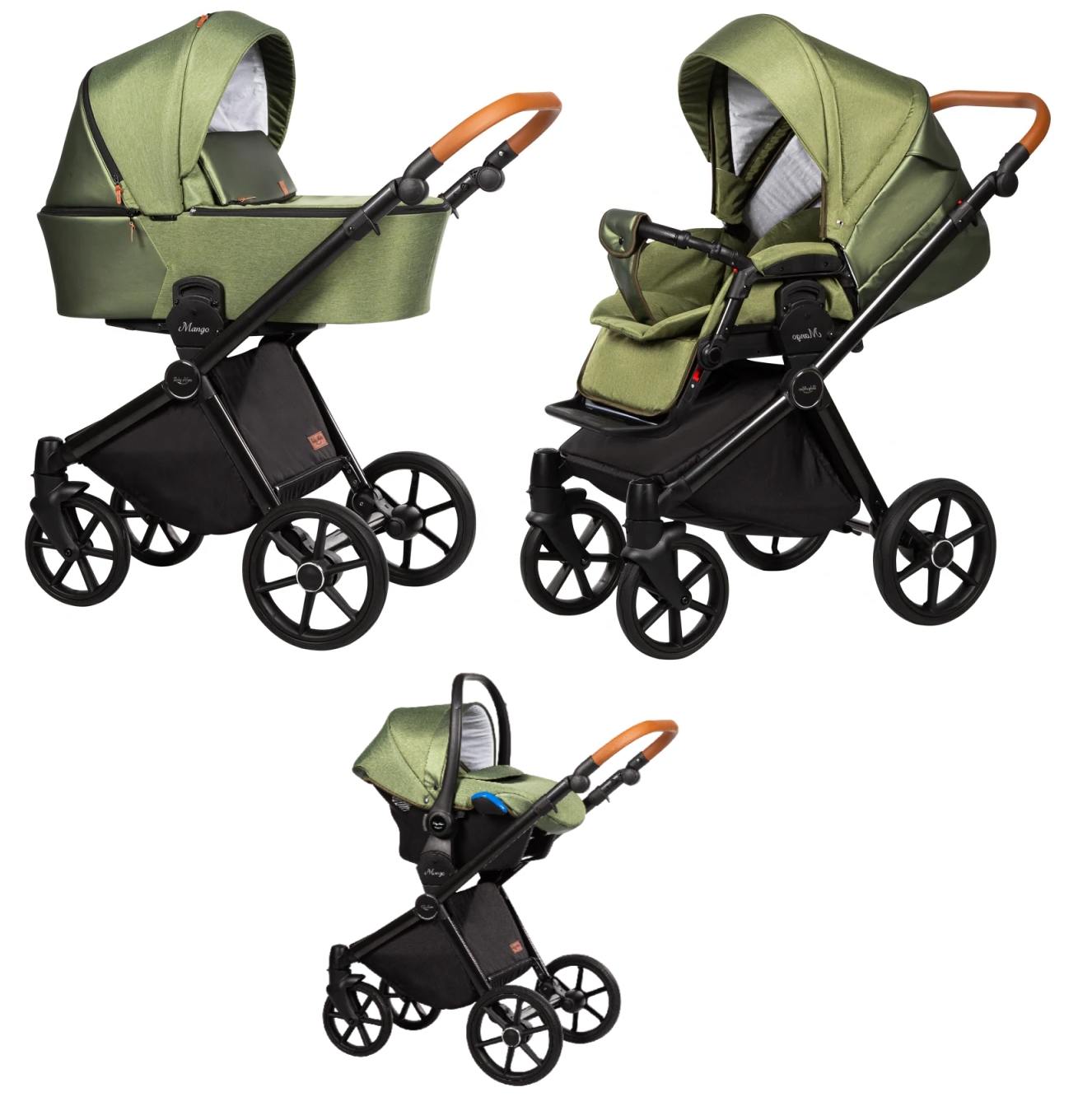 Baby Merc Mango M/MO03/B Bērnu rati 3in1