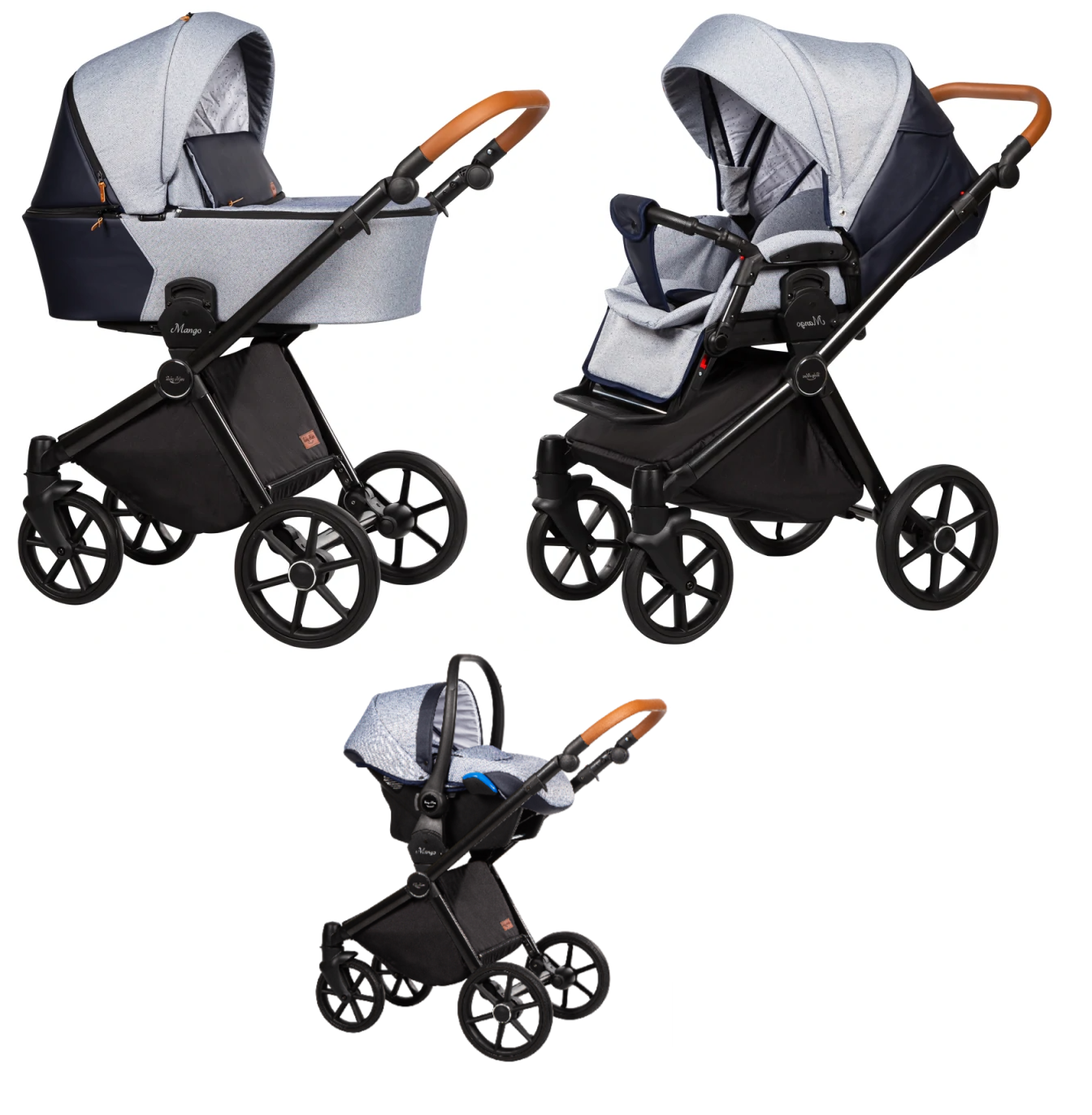 Baby Merc Mango M/MO05/B Детская коляска 3 в 1