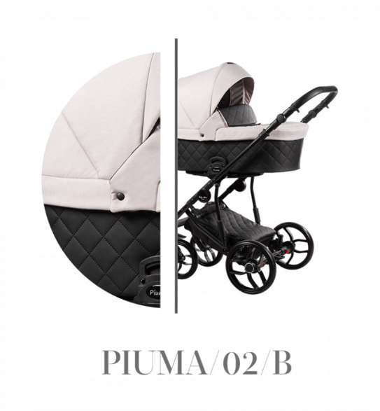 Baby Merc Piuma 02B Bērnu rati 3in1