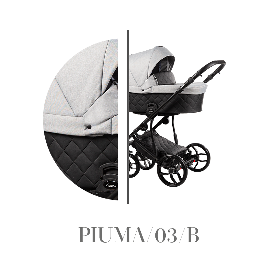 Baby Merc Piuma 03B Bērnu rati 3in1