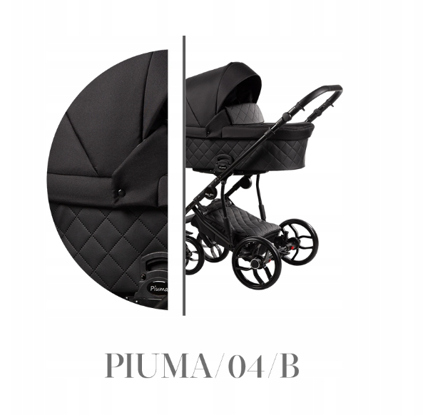 Baby Merc Piuma 04B Bērnu rati 3in1