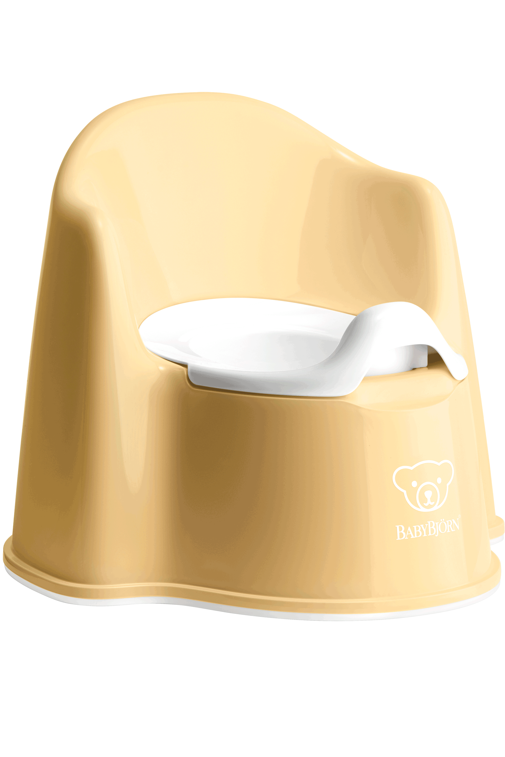 BABYBJORN POTTY CHAIR Bērnu podiņš-krēsls Powder yellow/ white 055266