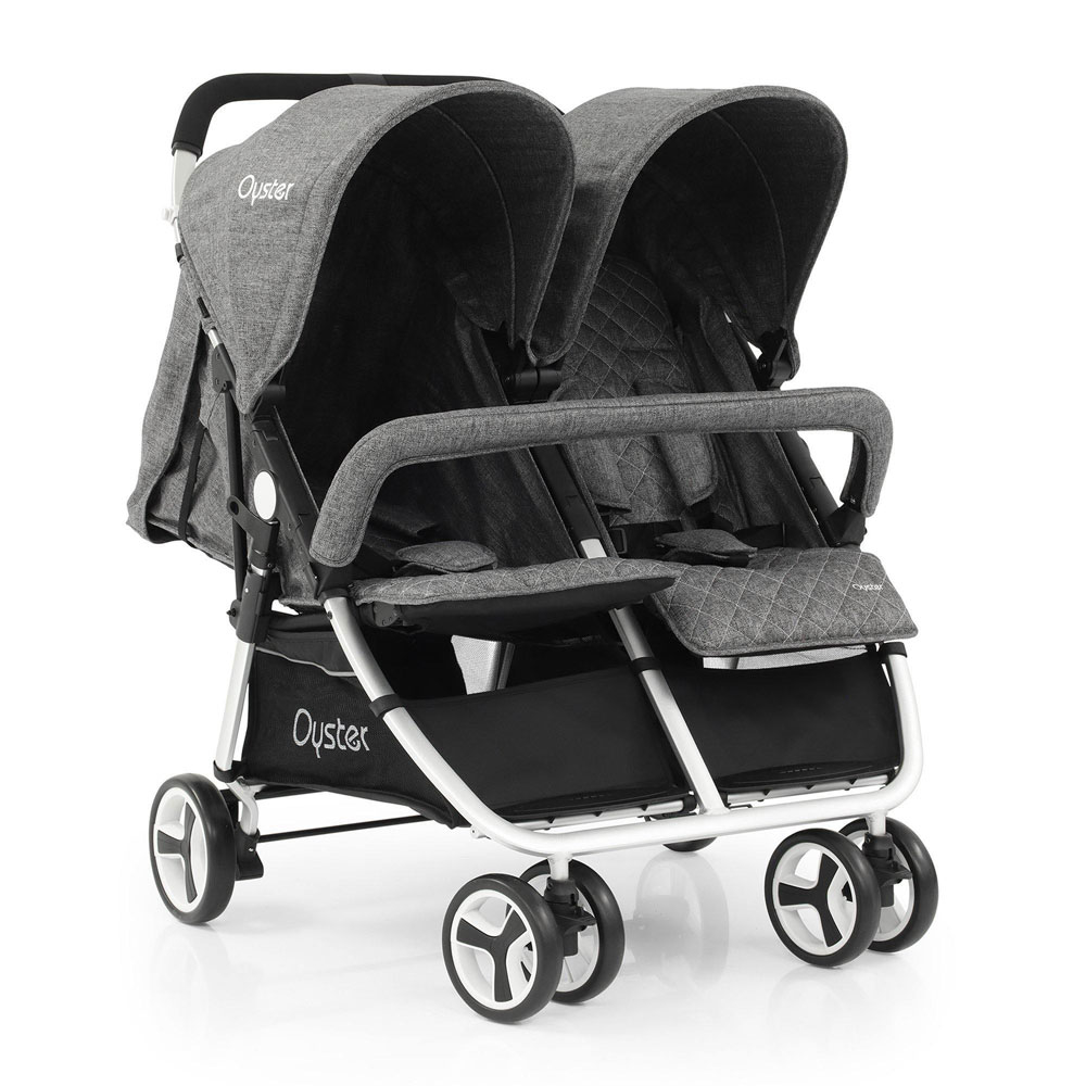 BabyStyle Oyster Twin Blue Dvīņu rati