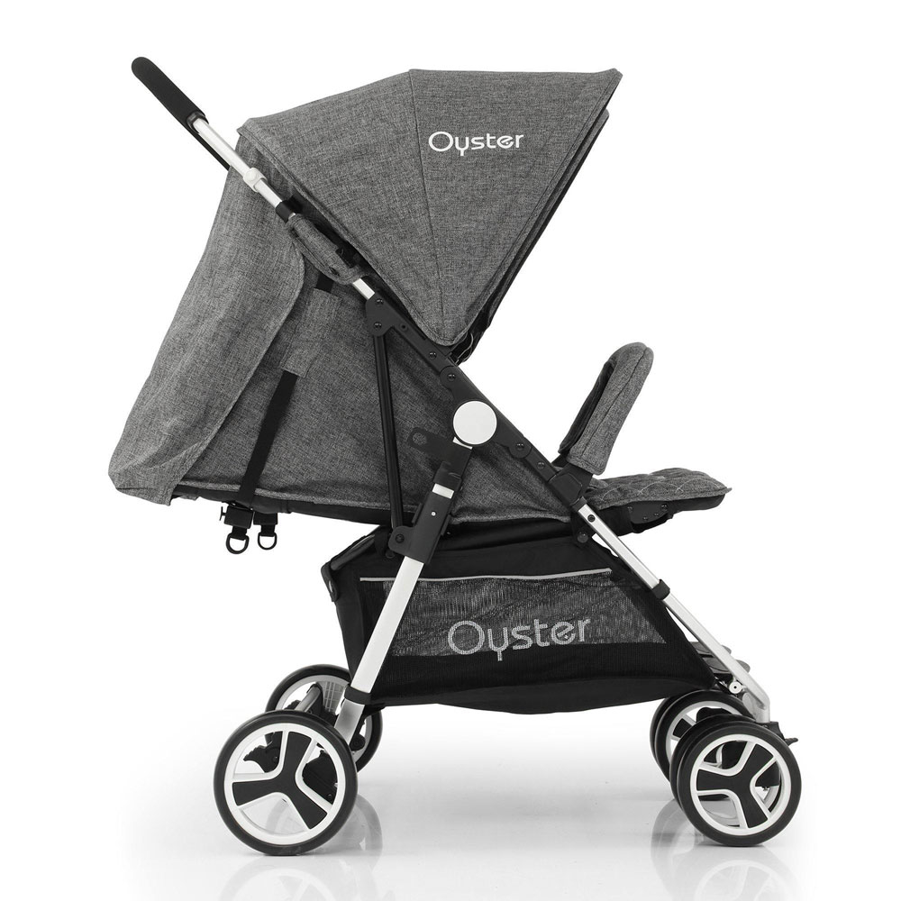 BabyStyle Oyster Twin Blue Dvīņu rati