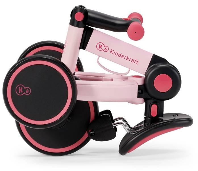 Balansa ritenis Kinderkraft 4TRIKE Candy Pink 3in1