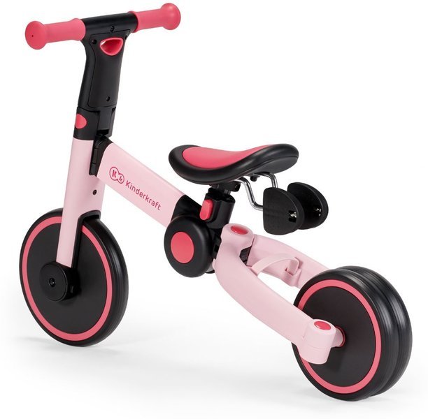 Balansa ritenis Kinderkraft 4TRIKE Candy Pink 3in1