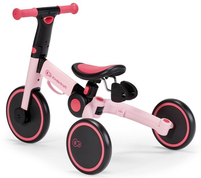 Balansa ritenis Kinderkraft 4TRIKE Candy Pink 3in1