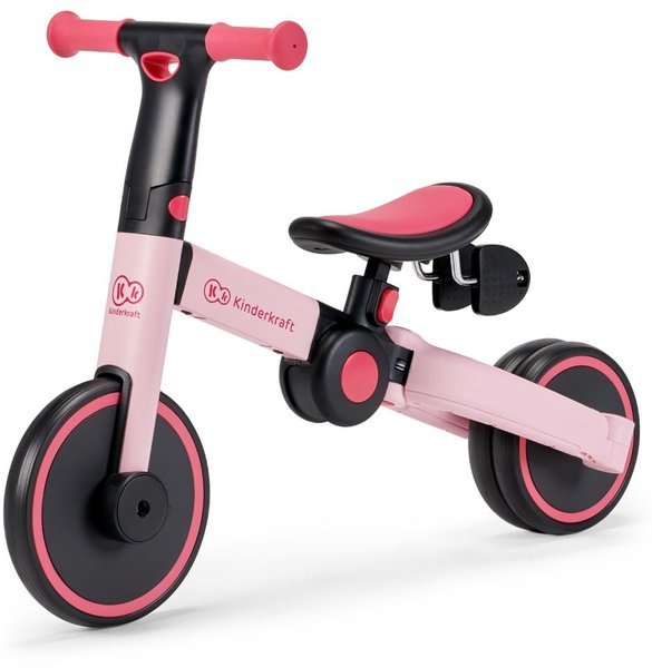 Balansa ritenis Kinderkraft 4TRIKE Candy Pink 3in1