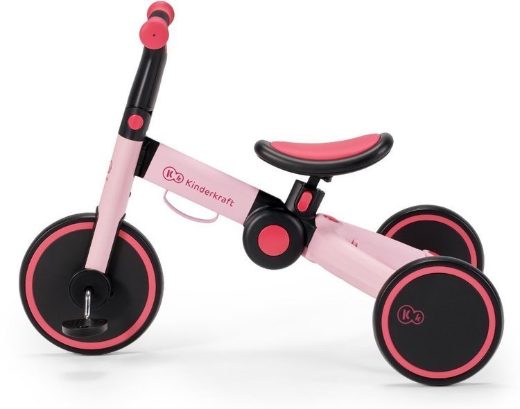 Balansa ritenis Kinderkraft 4TRIKE Candy Pink 3in1