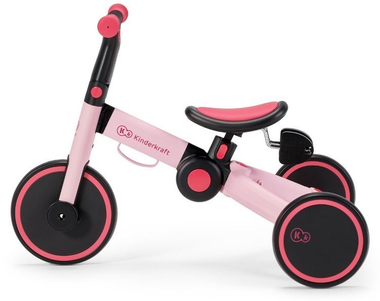 Balansa ritenis Kinderkraft 4TRIKE Candy Pink 3in1