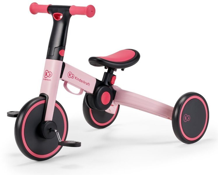 Balansa ritenis Kinderkraft 4TRIKE Candy Pink 3in1