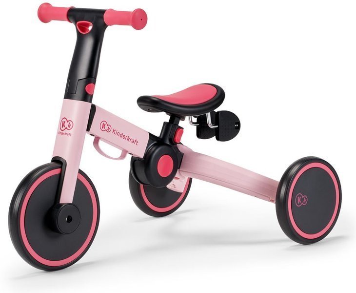 Balansa ritenis Kinderkraft 4TRIKE Candy Pink 3in1