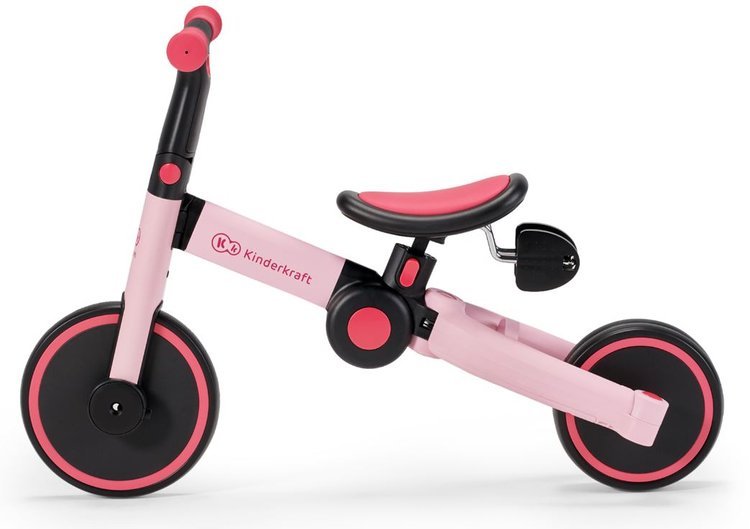 Balansa ritenis Kinderkraft 4TRIKE Candy Pink 3in1