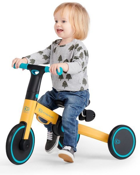 Balansa ritenis Kinderkraft 4TRIKE Yellow 3in1