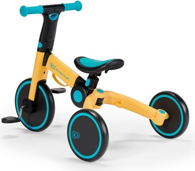 Balansa ritenis Kinderkraft 4TRIKE Yellow 3in1