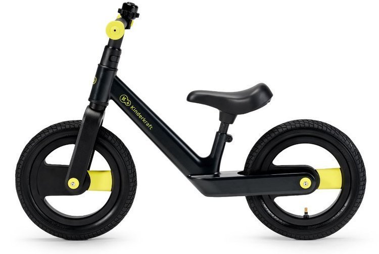 Balansa ritenis Kinderkraft Goswift Black Volt + regulējama ķivere bērniem