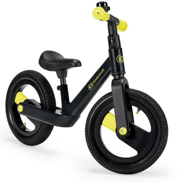 Balansa ritenis Kinderkraft Goswift Black Volt + regulējama ķivere bērniem