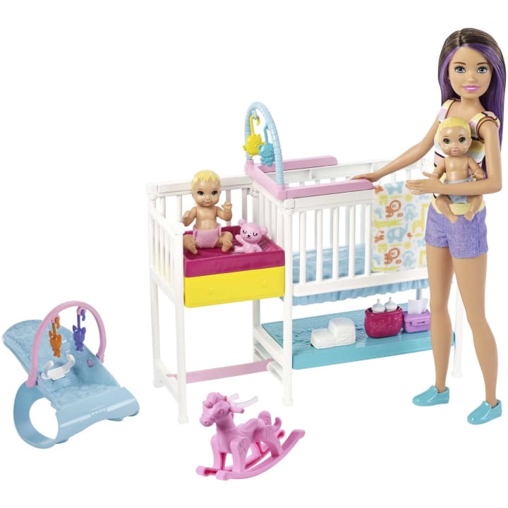 Barbie Skipper Babysitters Nursury playset lelle GFL38