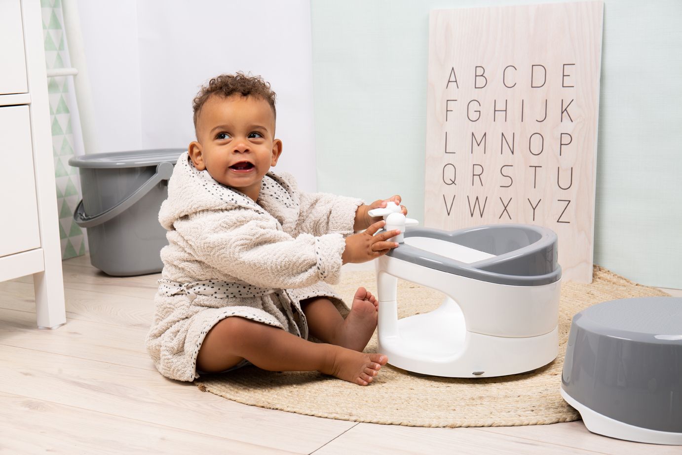 Bebe-jou Light Grey Bērnu vannas sēdeklis