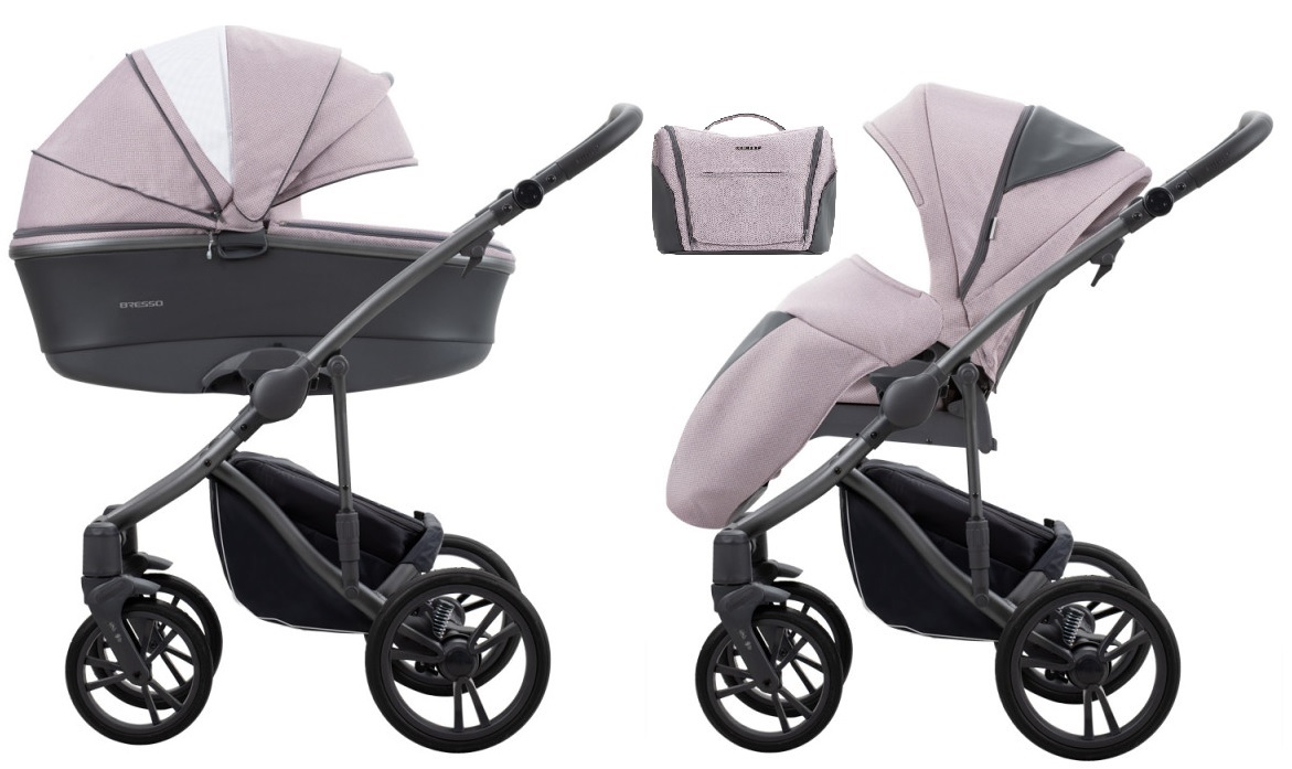 Bebetto Bresso Grey 26 Bērnu rati 2in1