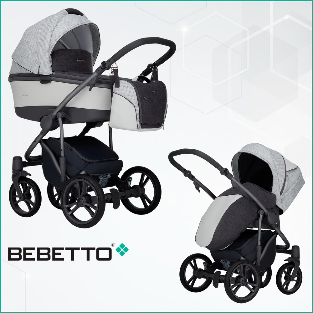 Bebetto Bresso Grey 22 Детская коляска 2в1