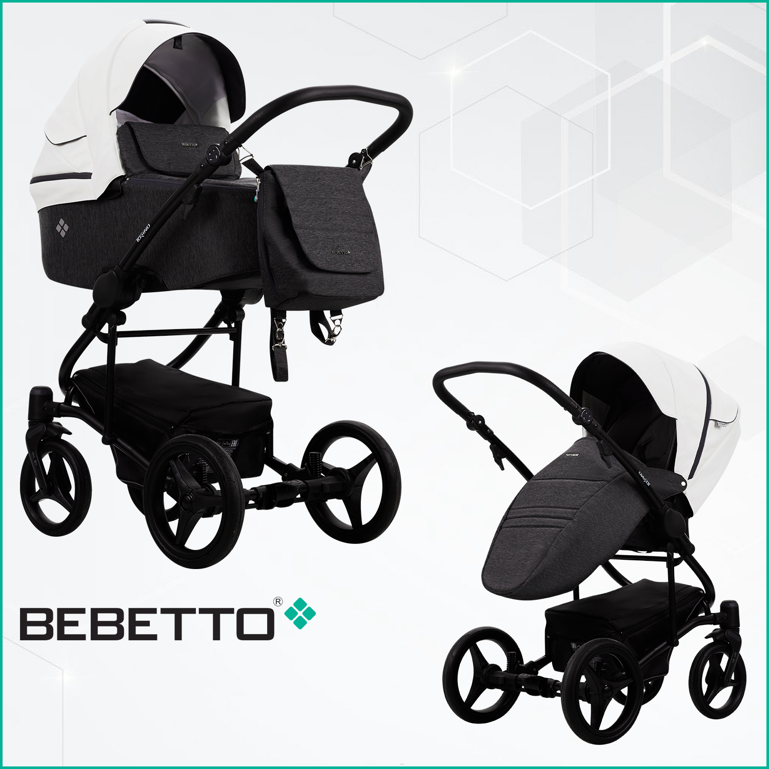 Bebetto Torino 01 CZM Детская коляска 2 в 1