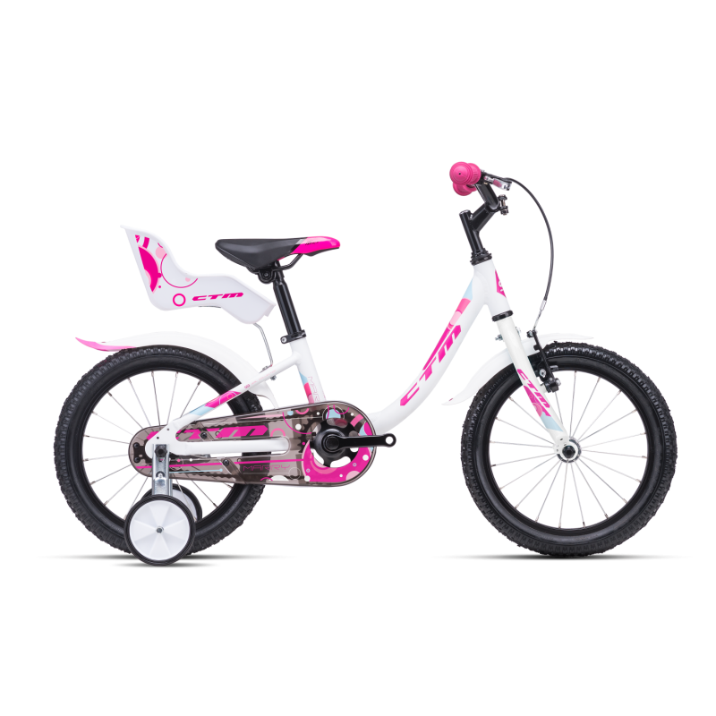 Bērnu divritenis velosipēds CTM Marry Kids White/purple 16 collas