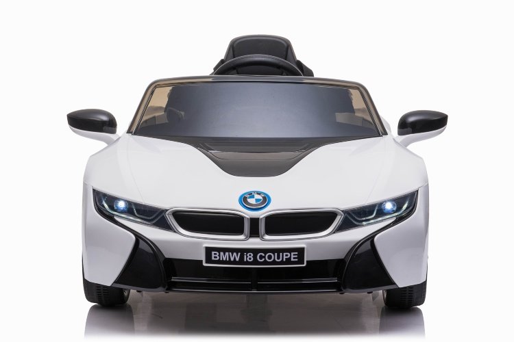 Bērnu elektromobilis ar pulti BMW i8 Coupe White JE 1001