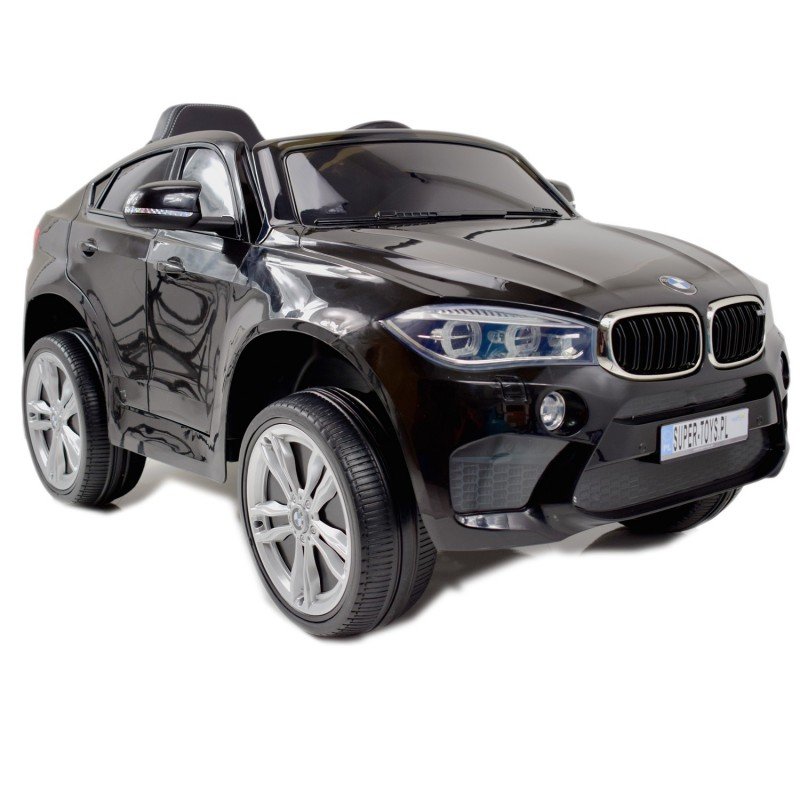 Bērnu elektromobilis ar pulti BMW X6M black WDJJ2199