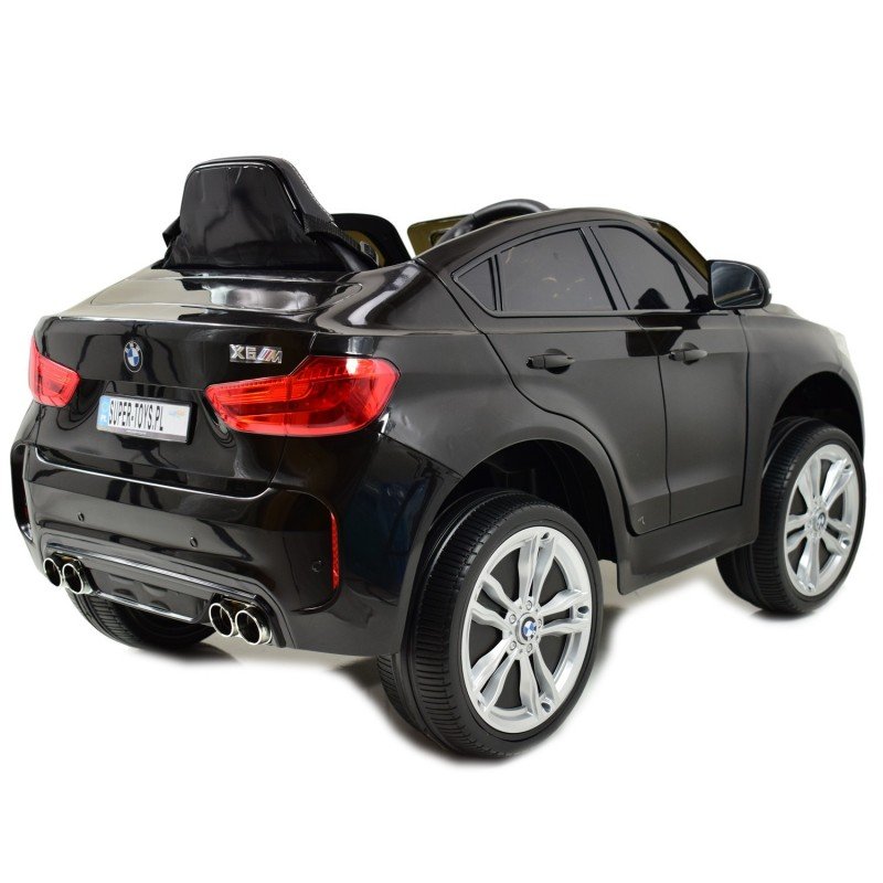 Bērnu elektromobilis ar pulti BMW X6M black WDJJ2199