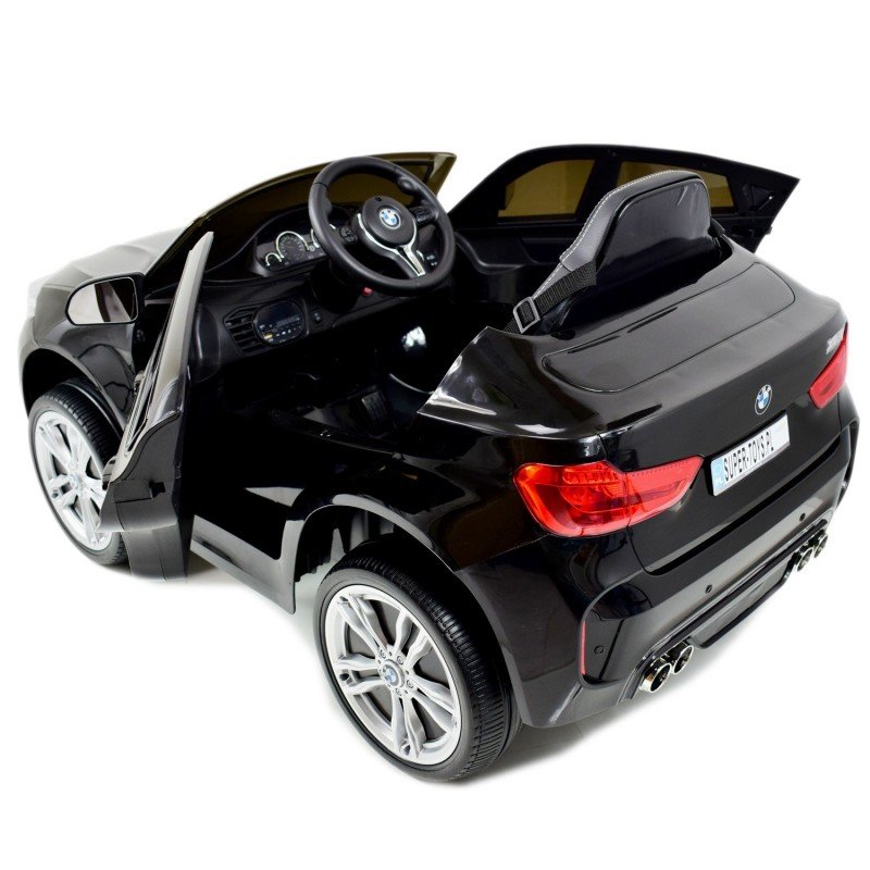 Bērnu elektromobilis ar pulti BMW X6M black WDJJ2199