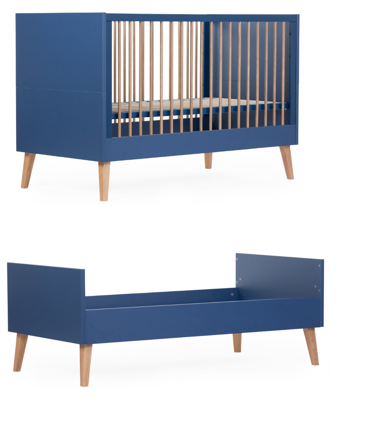 Bērnu gulta Transformeris 70x140 сm Childhome Bold Blue