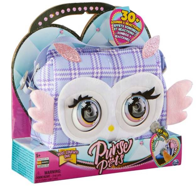 Bērnu interaktīva soma Purse Pets Perfect Hoot Couture Owl