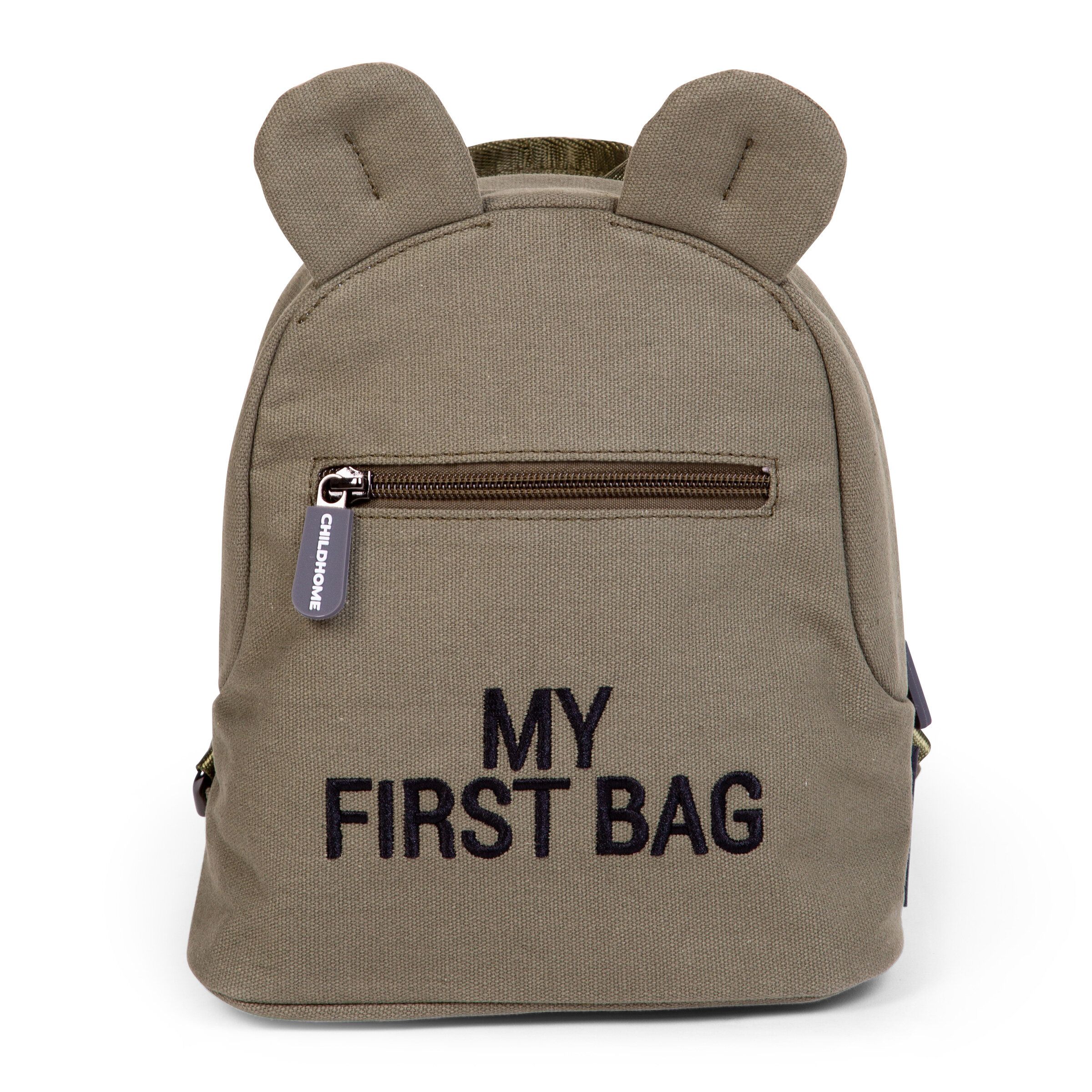 Bērnu mugursoma Childhome My First Bag Canvas Khaki