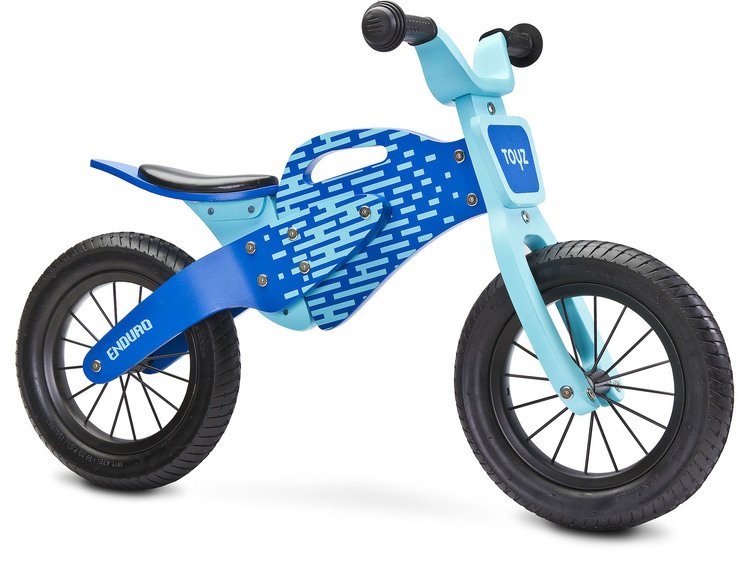 Bērnu skrējritenis ar koka rāmi Caretero Toyz Enduro Blue