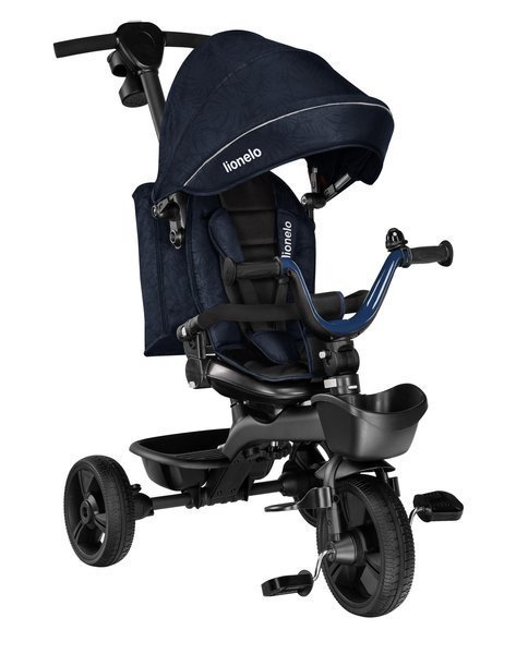 Bērnu trīsritenis Lionelo Kori Blue Navy 2in1